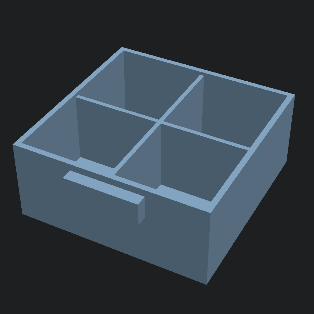 Caja de Compartimentos Paramétrica de Taller - Archivo STL Gratis