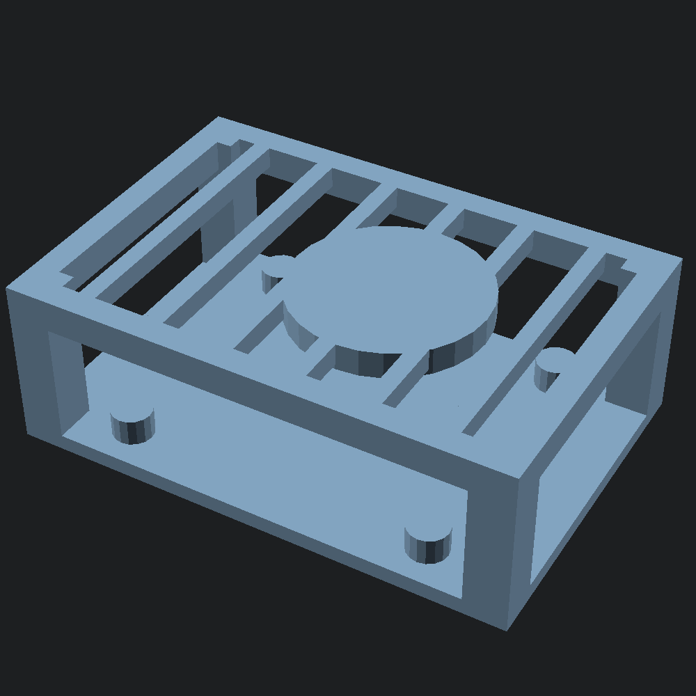 Carcasa Ventilada para Raspberry Pi 5 con Aro de Ventilador - Archivo STL Gratis